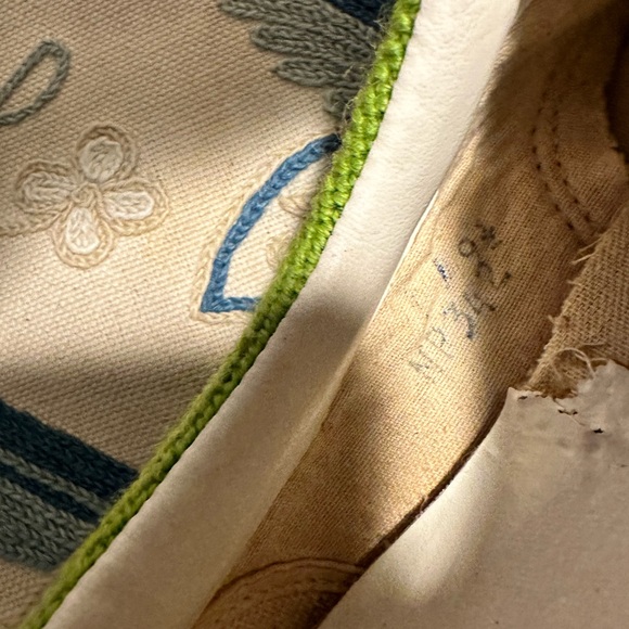 Vans Van Doren 1960’s Vintage Needlepoint Butterfly Skate Sneakers.  Size 9.5 - Picture 13 of 14